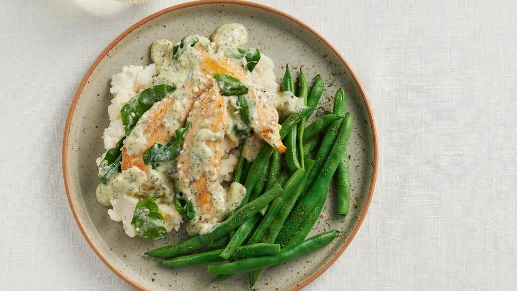 Creamy Pesto Parmesan Chicken